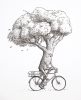 Barklay Oakson on his Bicycle